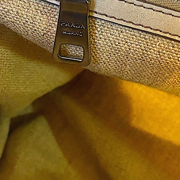 Authentic Prada PVC Transparent & Canvas Handbag - Picture 9 of 12